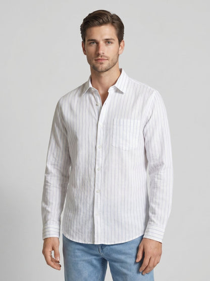 Mokajodi Stripe Slim Fit  Striped Casual Shirt