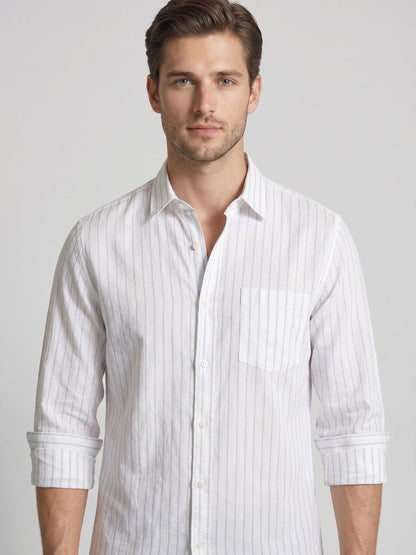Mokajodi Stripe Slim Fit  Striped Casual Shirt