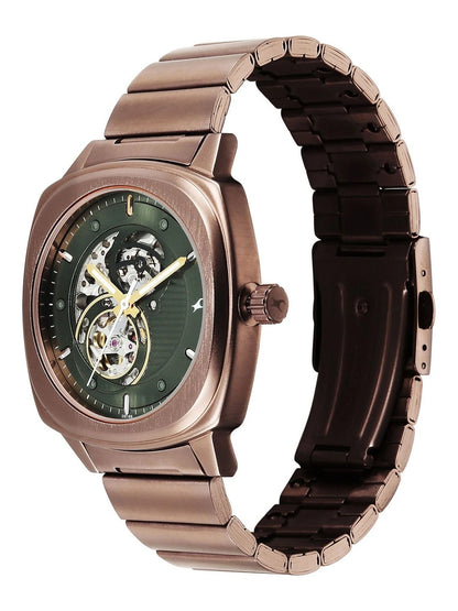 Fastrack Automatics 3.0 Analog Green Dial Watch - 3333QM02