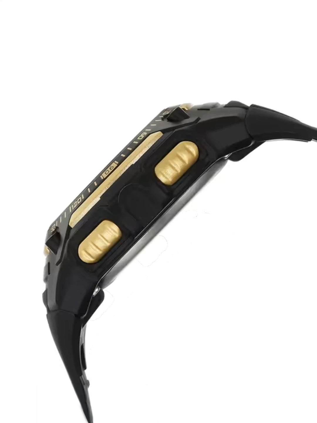 Fastrack Round Black Dial Digital Watch With Polyether Strap  - 38128PP02W