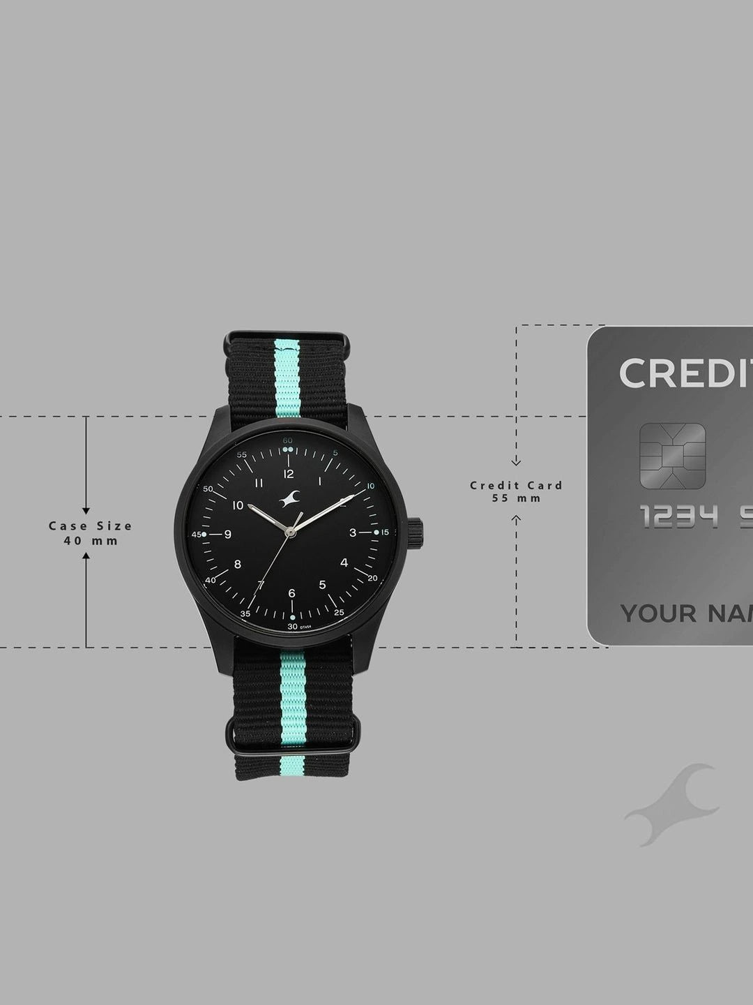 Fastrack Stunners XI with Quartz Analog Black Dial Black Nylon Strap Watch - 38214NP02