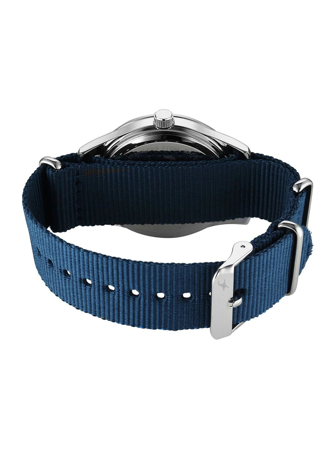 Fastrack Stunners Quartz Analog Blue Dial & Blue Nylon Strap Watch - 38214SP01