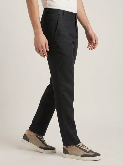 Mokajodi Black Regular Fit  Trousers