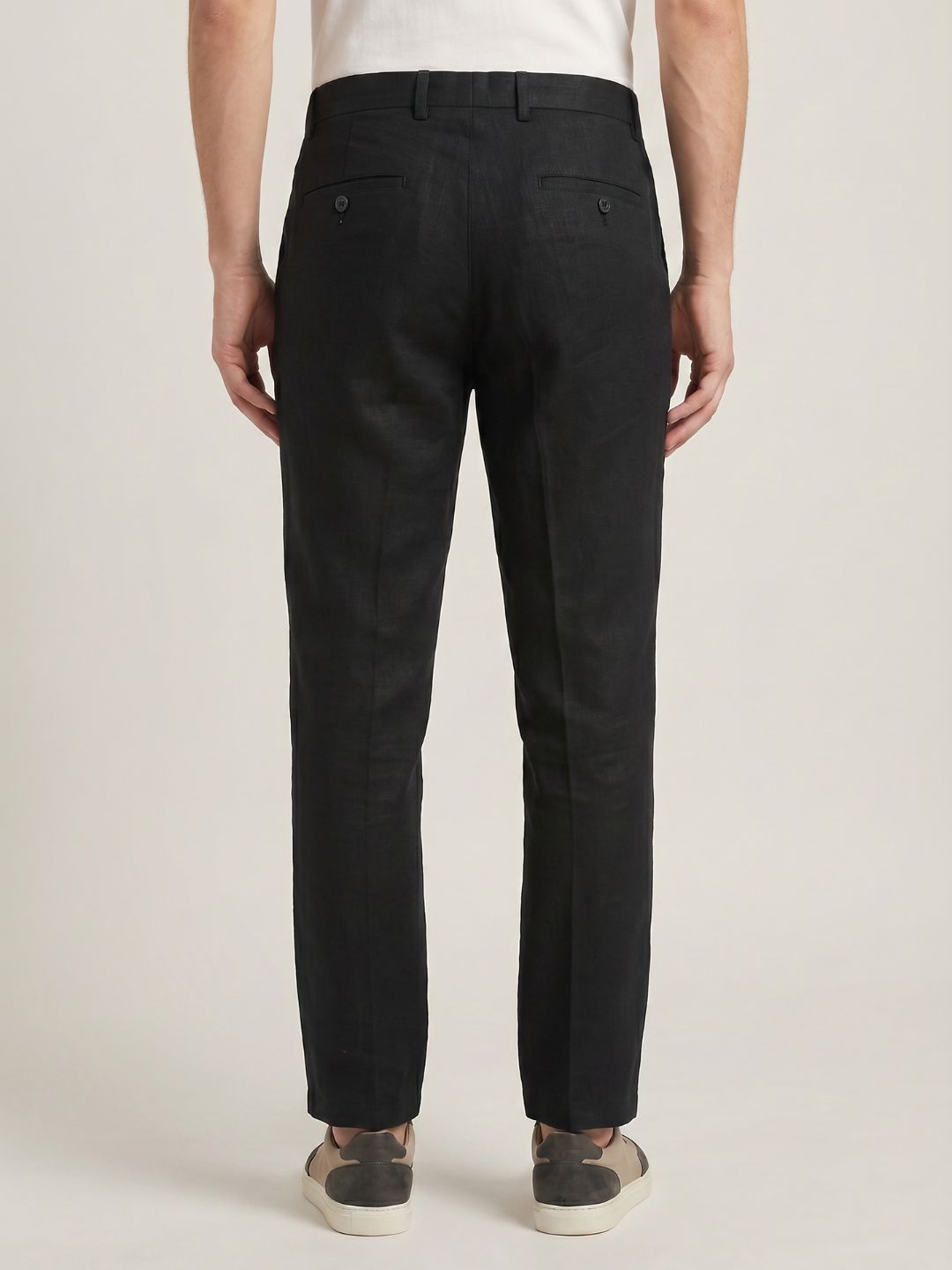 Mokajodi Black Regular Fit  Trousers