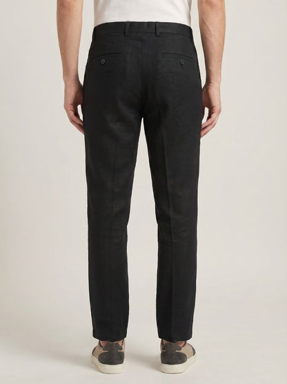 Mokajodi Black Regular Fit  Trousers