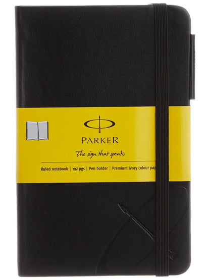 Parker Black A6 (90 x 140 mm) Ruled Notebook