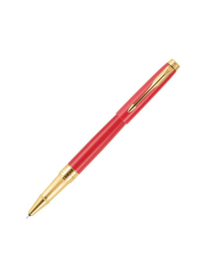 Parker Aster Matte Red Gold Trim Rollerball Pen Medium Nib