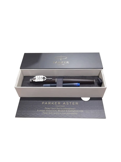 Parker Aster Matte Brown Chrome Trim Fountain Pen Medium Nib