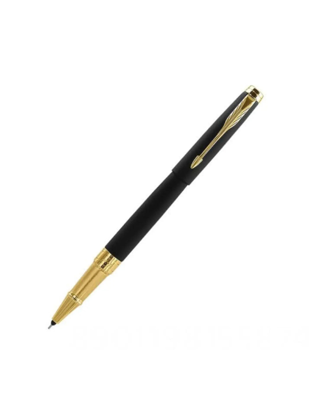 Parker Aster Matte Black Gold Trim Rollerball Pen Medium Nib With Notebook