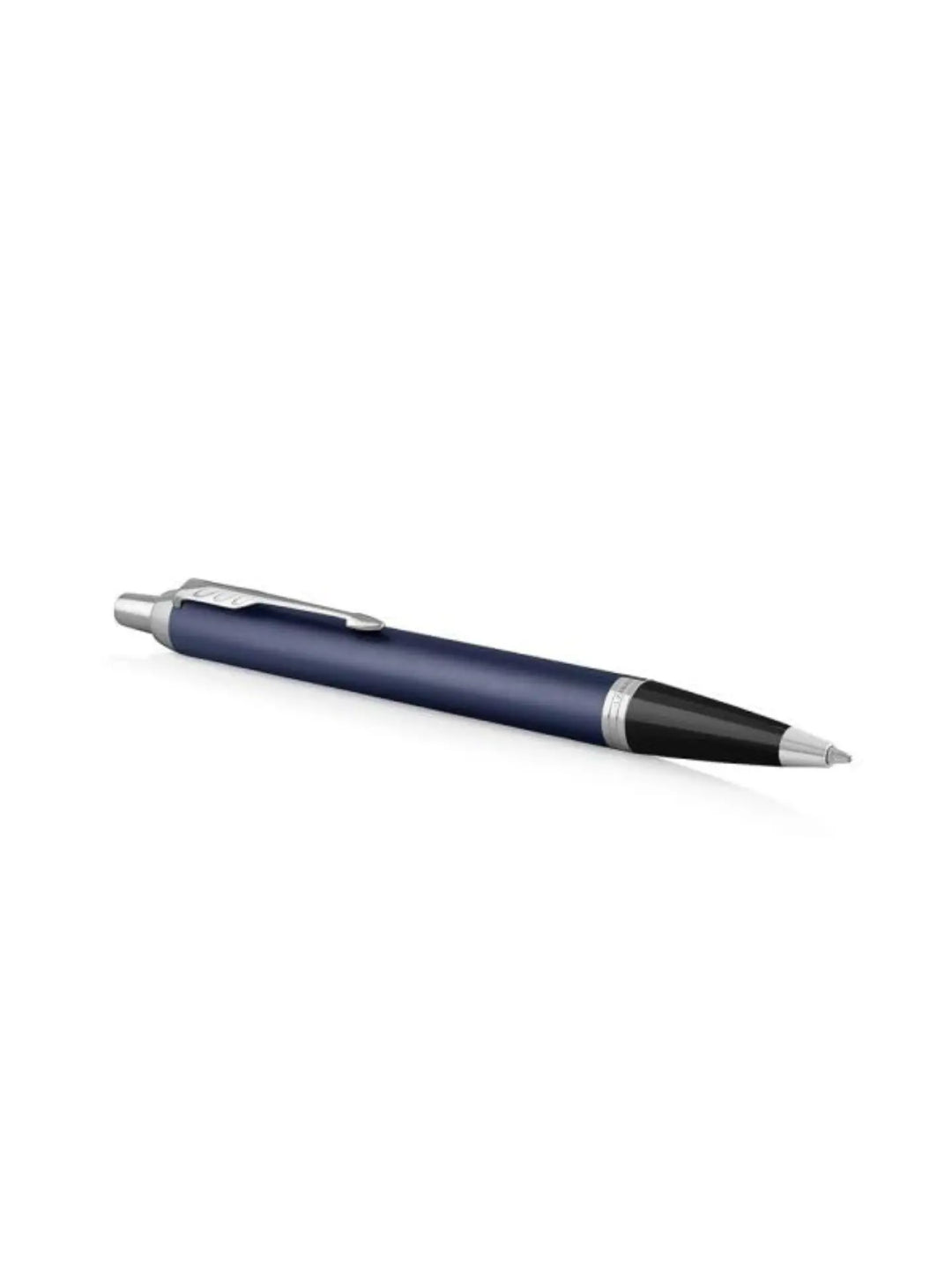 Parker IM Blue Chrome Trim Ballpoint Pen Medium Nib With Notebook
