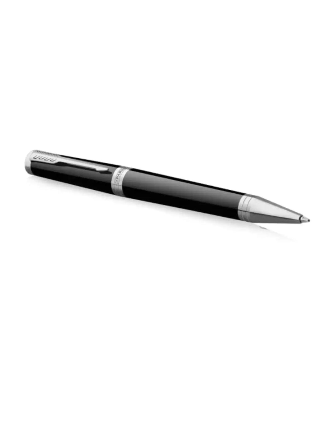 Parker Ingenuity Black Lacquer Chrome Trim Ballpoint Pen Medium Nib