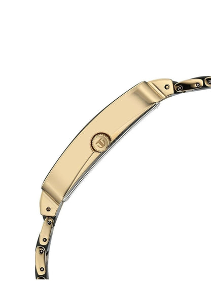 Titan Dial & Ceramic Bracelet Style Strap Analogue Date Aperture Watch - 90013KD05