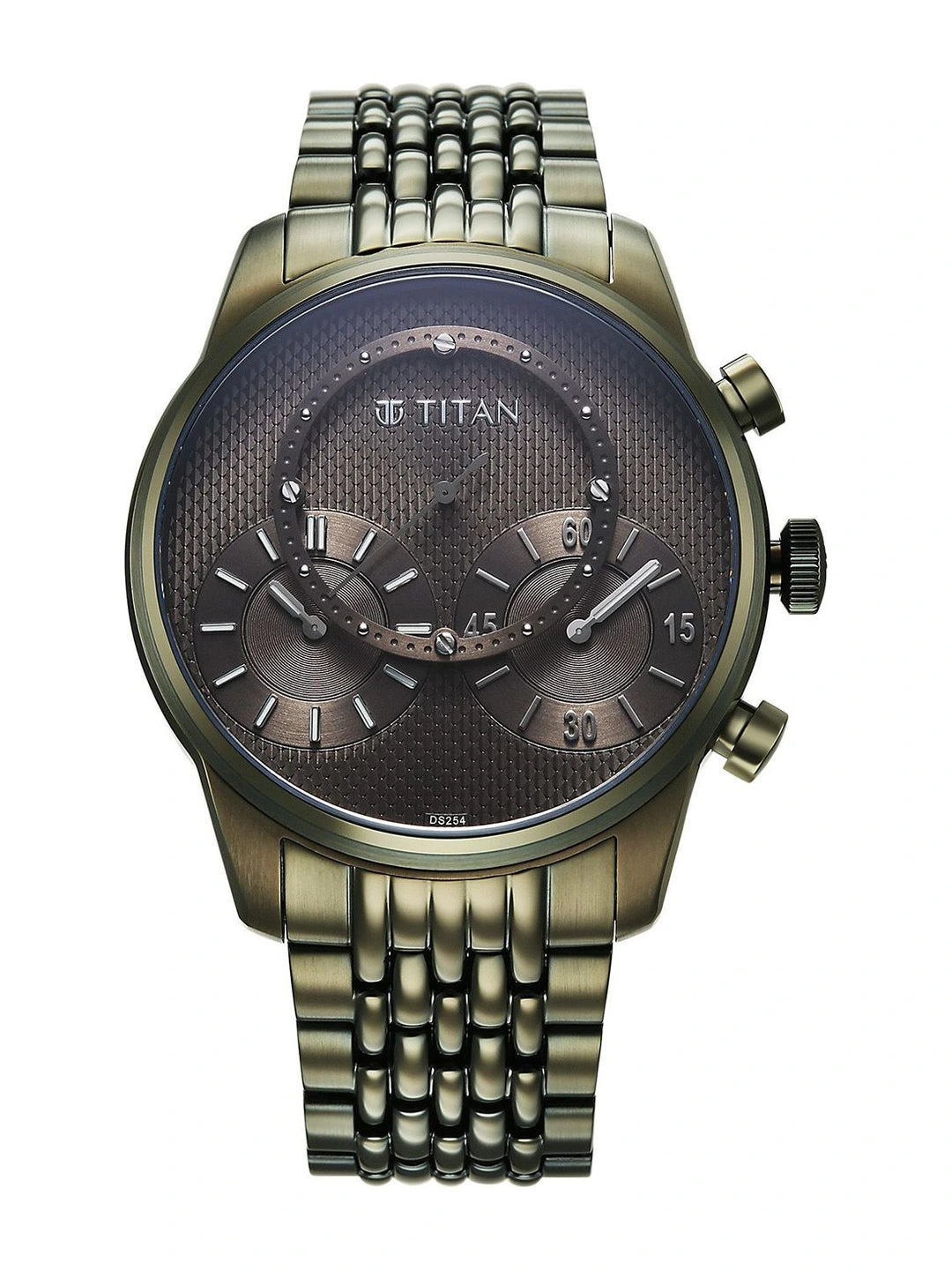 Titan Classique Micromotors Quartz Round Dial Analog Watch - 90179QM01