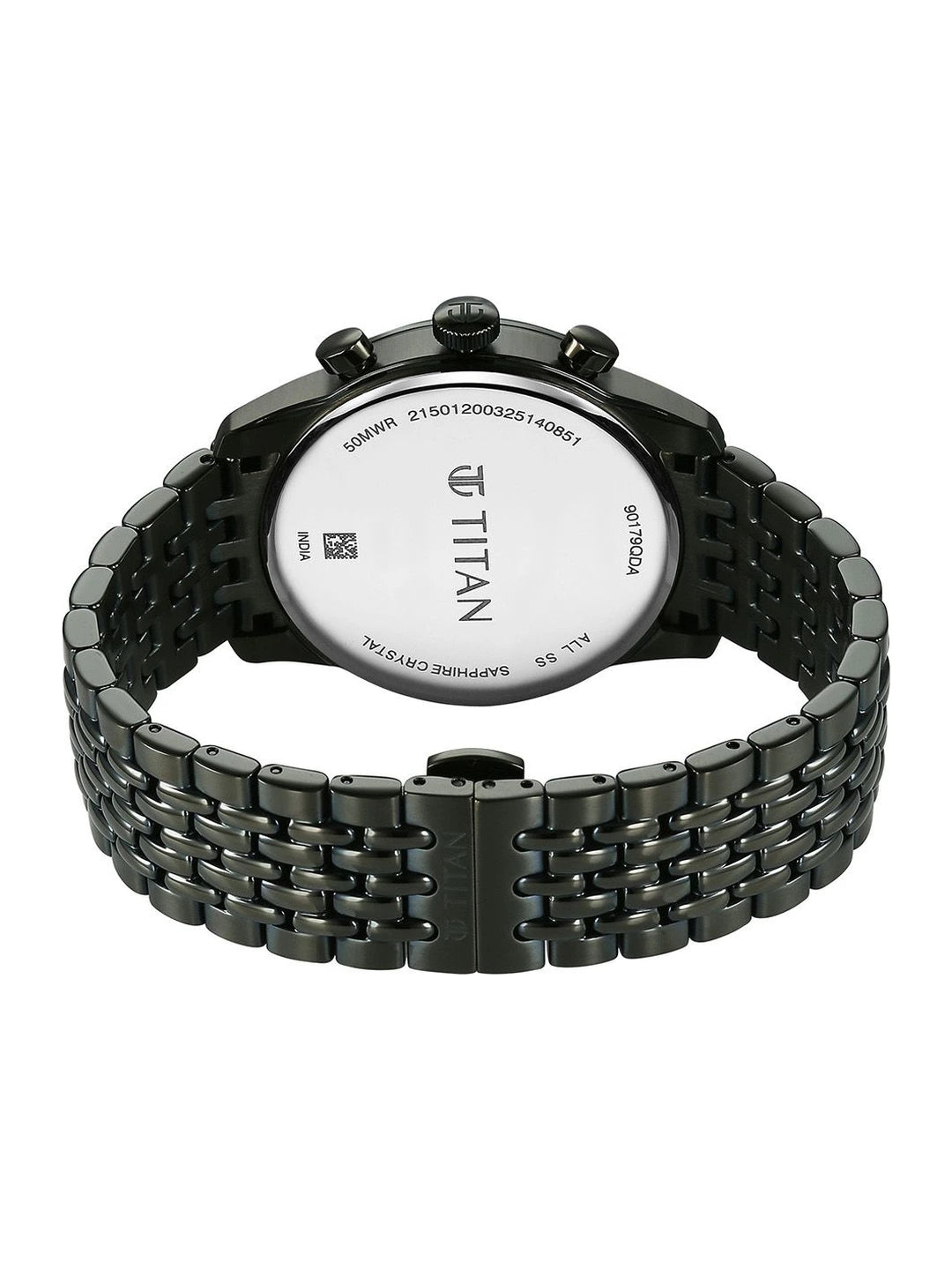 Titan Classique Micromotors Quartz Round Dial Analog Watch - 90179QM01
