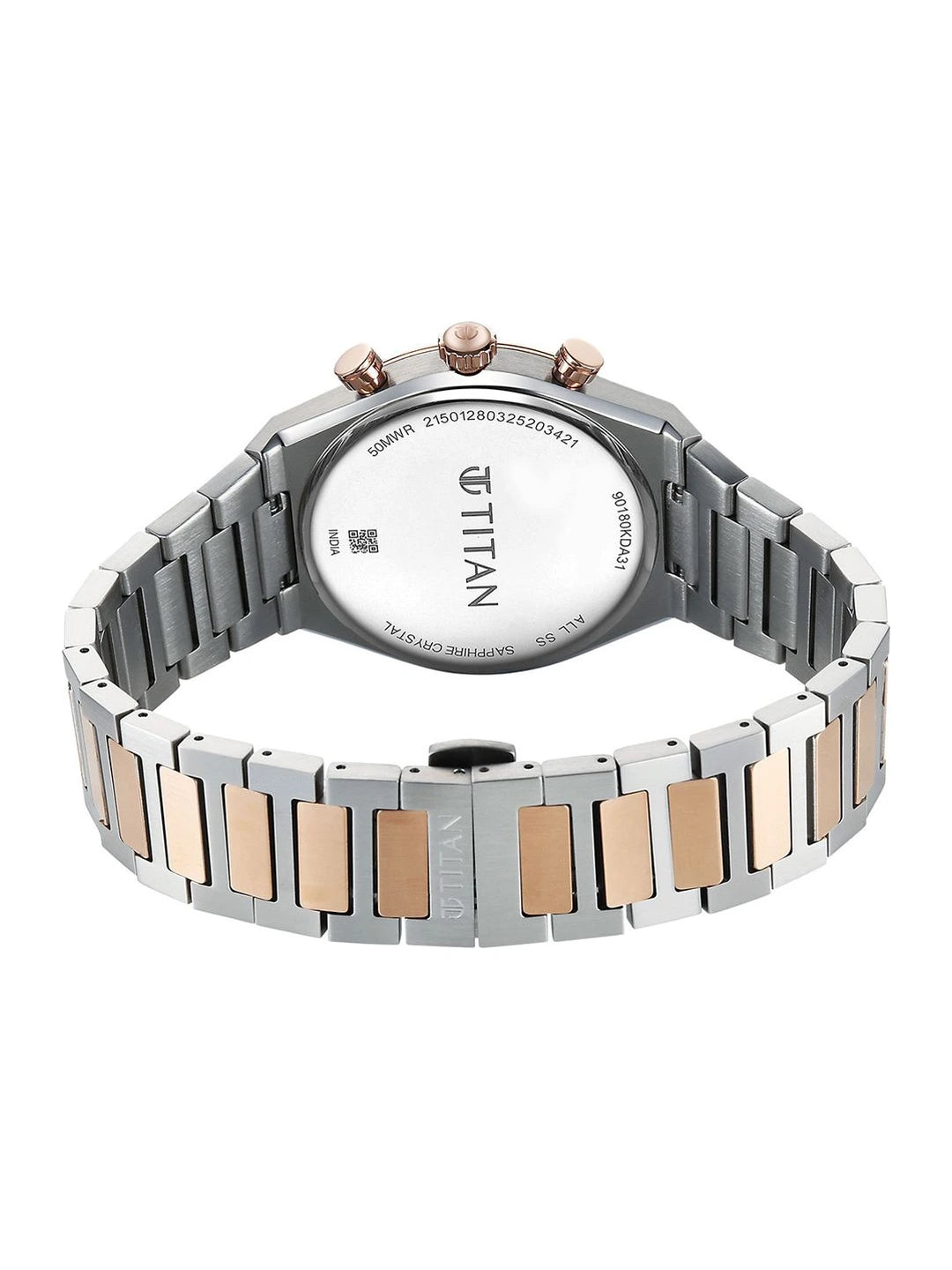 Titan Classique Micromotors Quartz Round Dial Analog Watch - 90180KM01