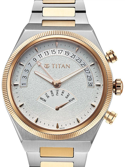Titan Classique Micromotors Quartz Round Dial Analog Watch - 90180KM01