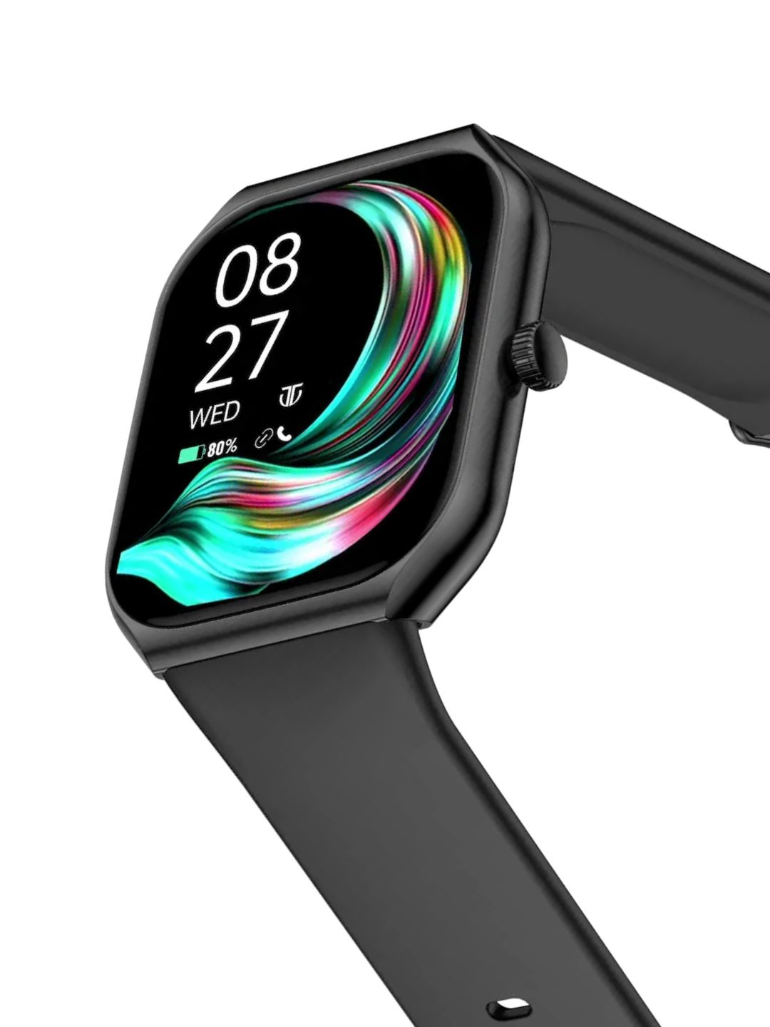 Titan Smart Watch With 4.97 cm Super AMOLED Display | 410 X 502 Pixel Resolution | AI Voice Assistant | Multiple Menu Styles With Black Strap