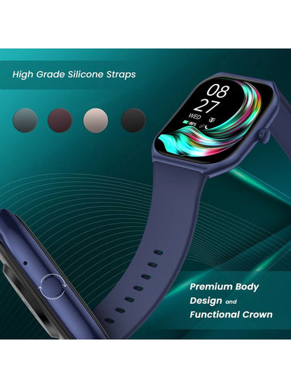 Titan Smart Watch With 4.97 cm Super AMOLED Display | 410 X 502 Pixel Resolution | AI Voice Assistant With Red Strap