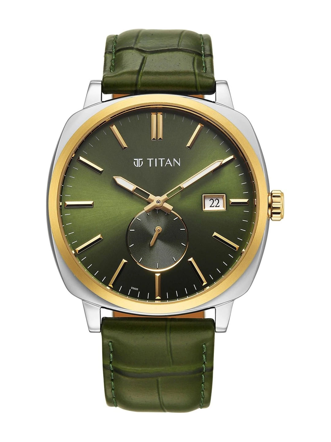 Titan Classique Suave 2.0 Analog Green Dial Watch - 90189BL01