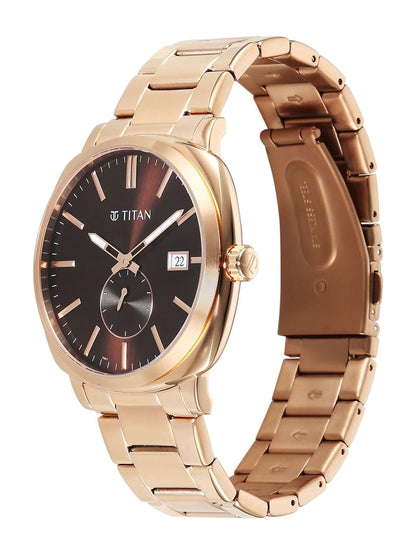 Titan Classique Suave 2.0 Analog Brown Dial Watch - 90189WM01