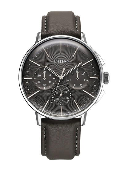 Titan Dial & Stainless Steel Strap Analogue Watch - 90200SL02
