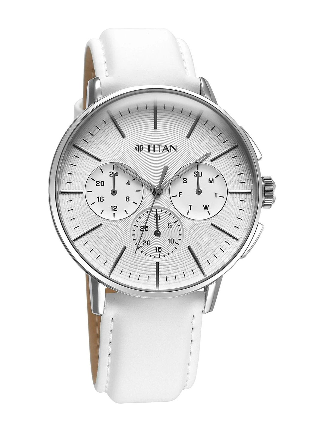 Titan Embellished Dial & Stainless Steel Bracelet Style Strap Analogue Watch - 90200SL04