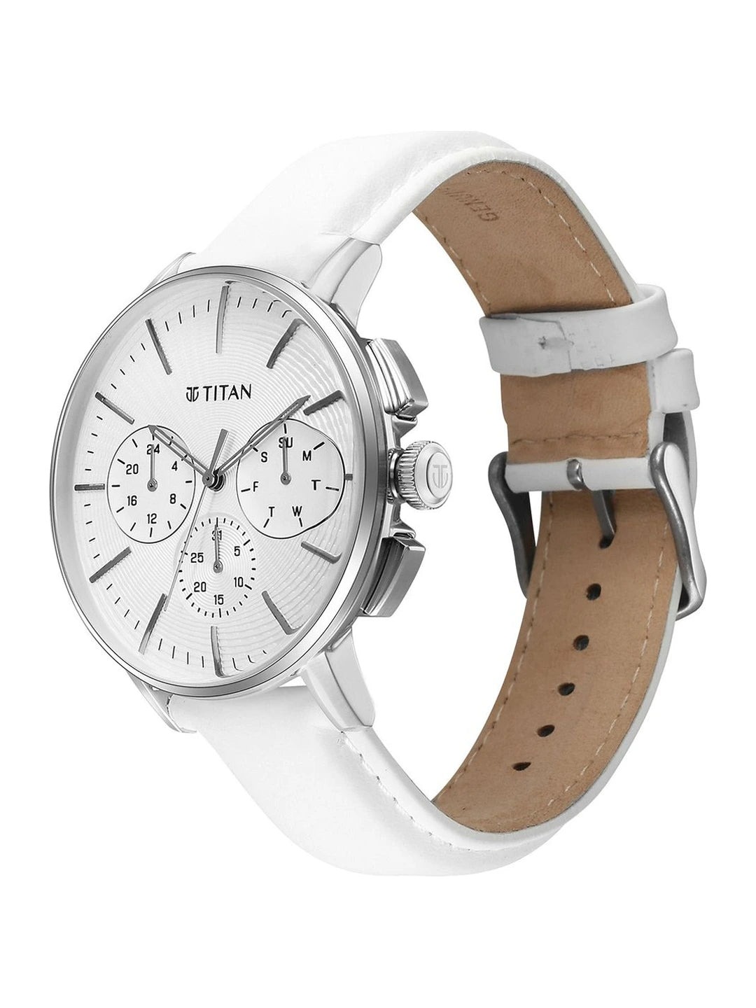 Titan Embellished Dial & Stainless Steel Bracelet Style Strap Analogue Watch - 90200SL04
