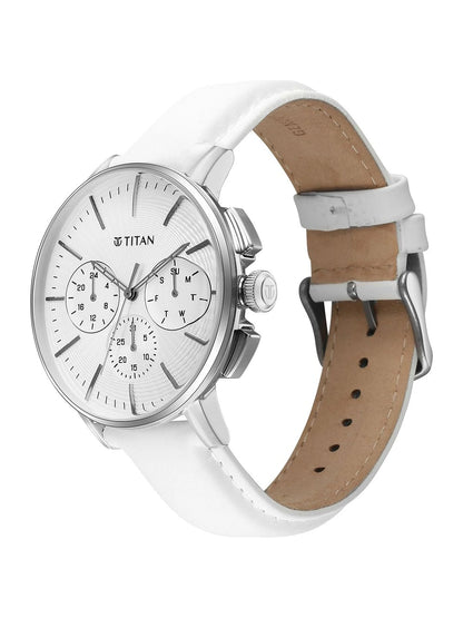 Titan Embellished Dial & Stainless Steel Bracelet Style Strap Analogue Watch - 90200SL04