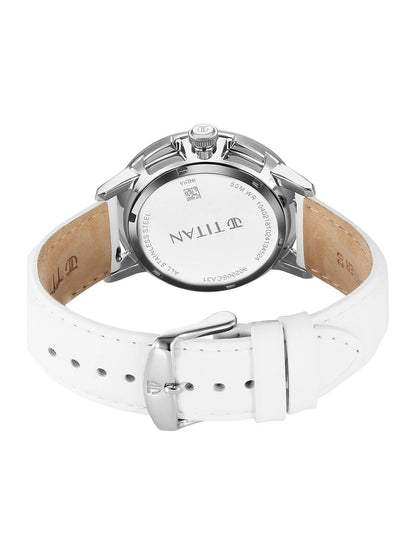 Titan Embellished Dial & Stainless Steel Bracelet Style Strap Analogue Watch - 90200SL04