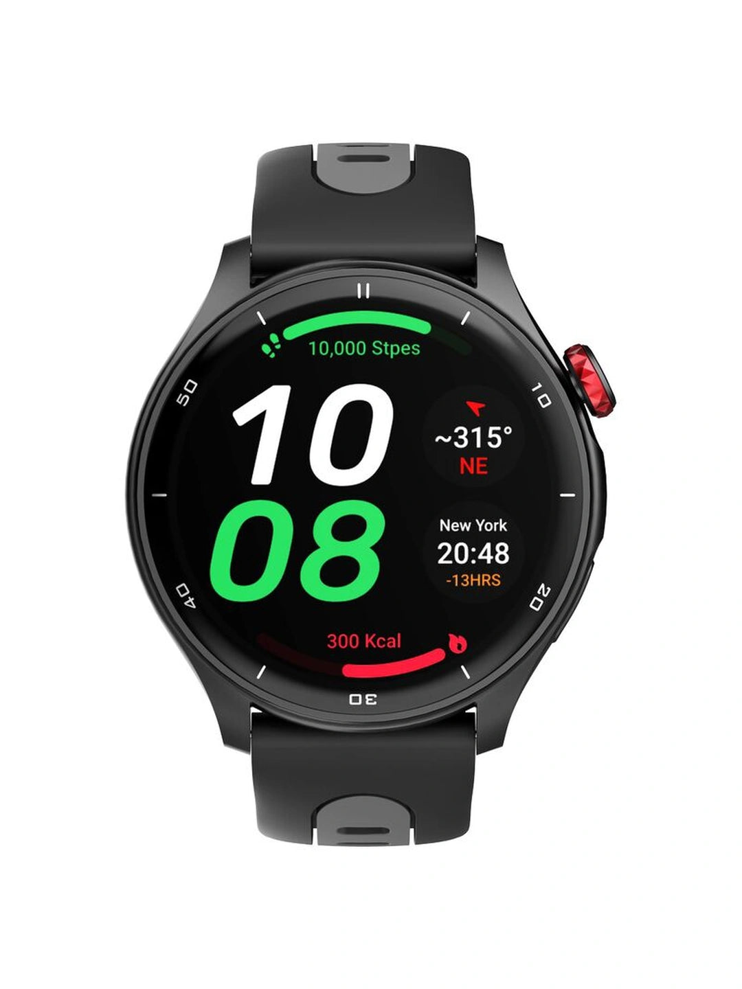 Titan Celestor Advanced GPS & Barometer 3.6 cm AMOLED Display With AOD, Piezoelectric Functional Crown Black Eclipse.