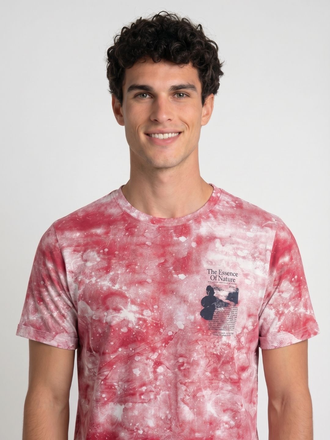 Mokajodi Red Slim Fit Graphic Print T-Shirt