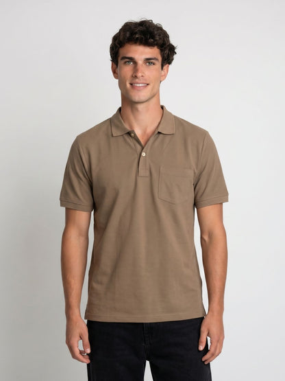 Mokajodi Brown Slim Fit Printed T-Shirt