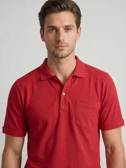Mokajodi Red Slim Fit  T-Shirt