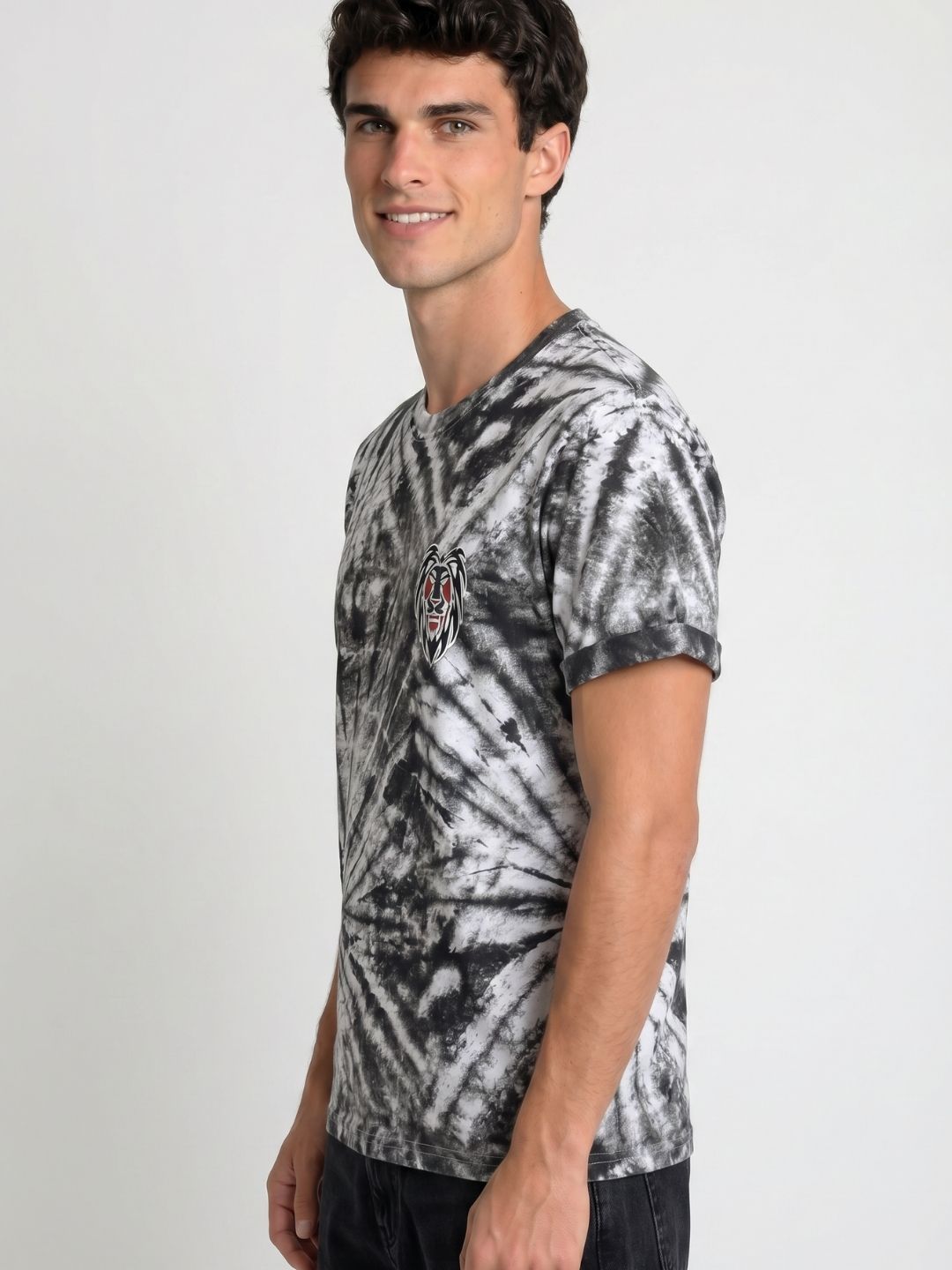 Mokajodi Black Slim Fit Graphic Print T-Shirt