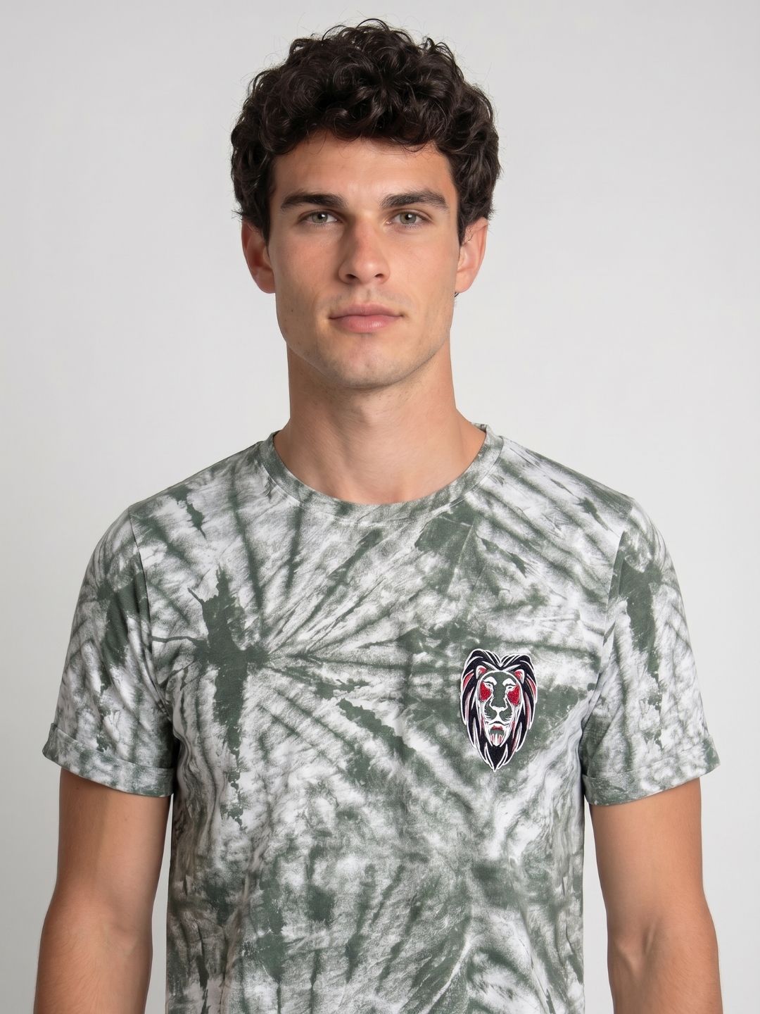 Mokajodi Green Slim Fit Graphic Print T-Shirt