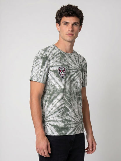 Mokajodi Green Slim Fit Graphic Print T-Shirt