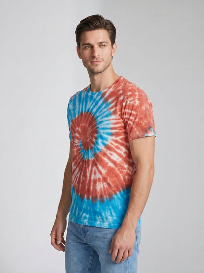 Mokajodi Multicolor Slim Fit Printed T-Shirt