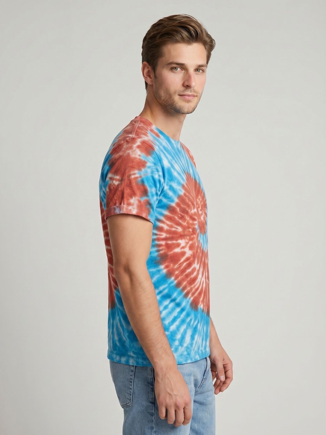 Mokajodi Multicolor Slim Fit Printed T-Shirt