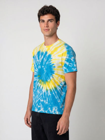 Mokajodi Blue Slim Fit Printed T-Shirt
