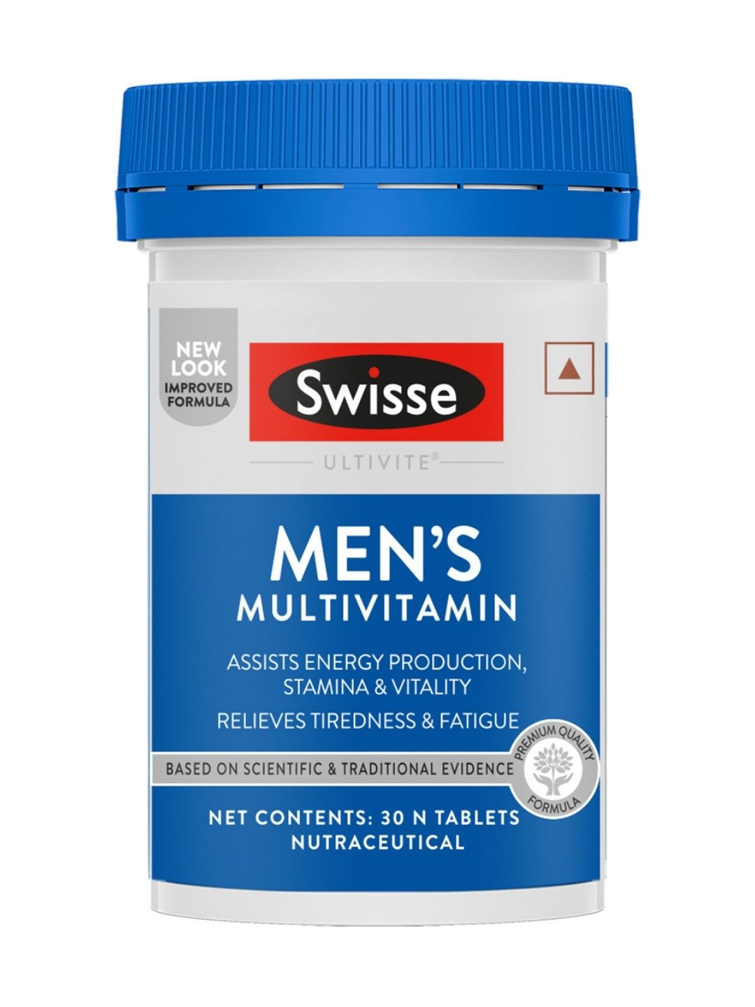 Swisse Multivitamin with Ginseng & 35 Other Vital Herbs, Vitamins & Minerals for Energy, Stamina & Vitality (30 Tablets)