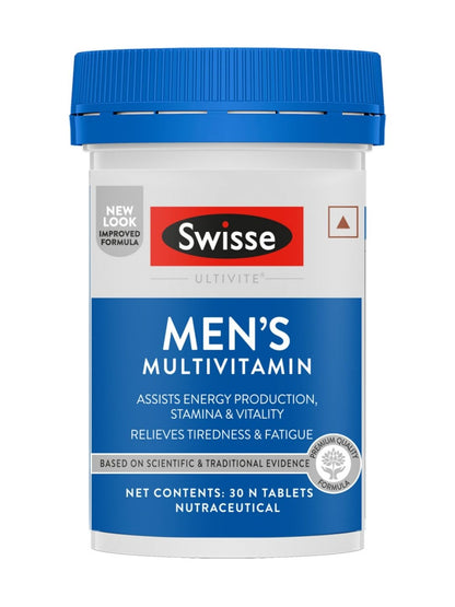 Swisse Multivitamin with Ginseng & 35 Other Vital Herbs, Vitamins & Minerals for Energy, Stamina & Vitality (30 Tablets)