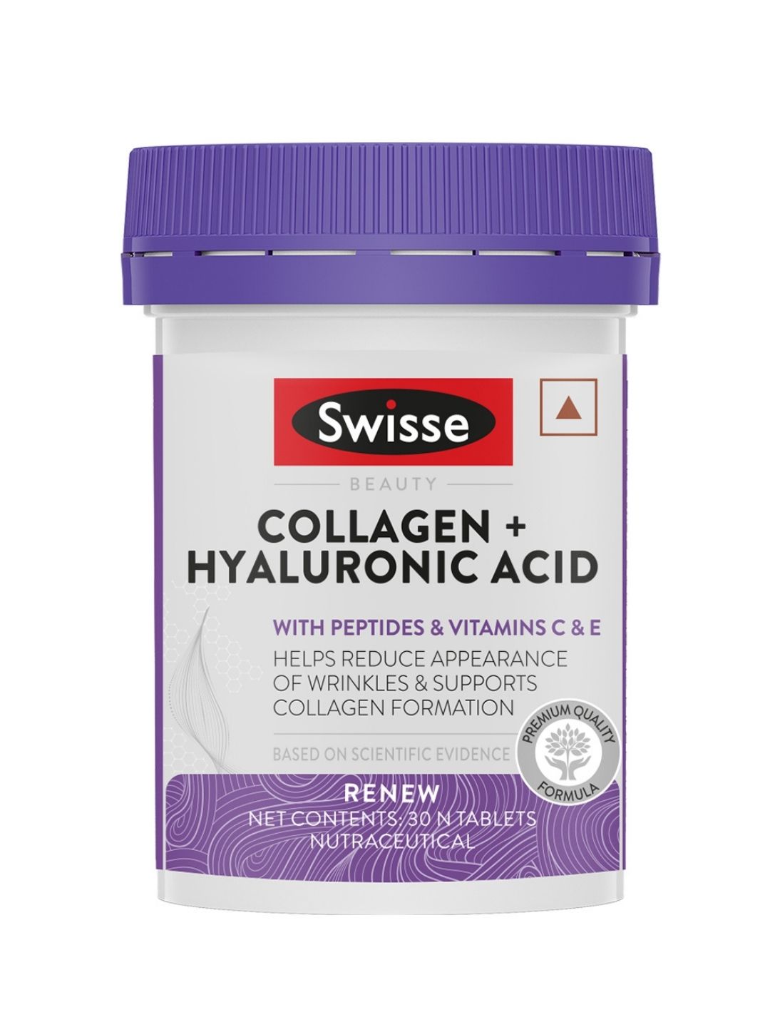 Swisse Collagen+ Hyaluronic Acid with Vitamin C & E for Skin Repair & Regeneration (30 Tablets)