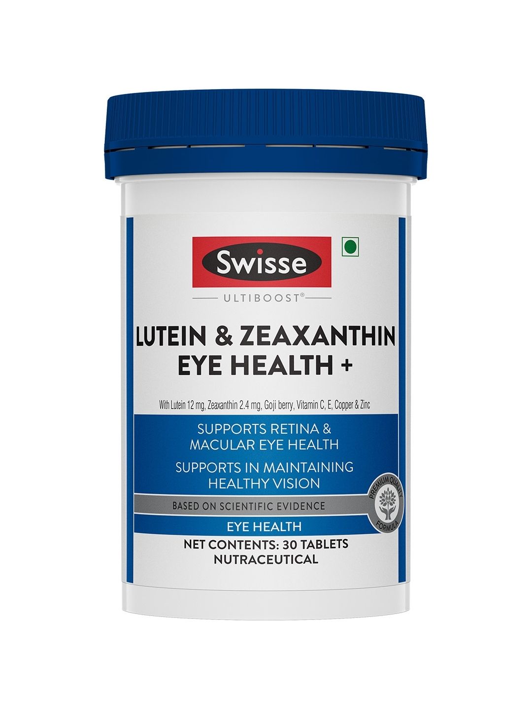 Swisse Eye Health+ with Lutein & Zeaxanthin for Vision Support & Reduced Digital Strain (30 Tablets)