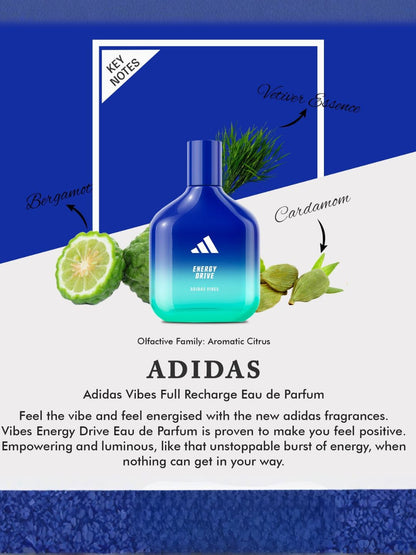 Adidas Vibes Energy Drive Eau de Parfum (100ml)