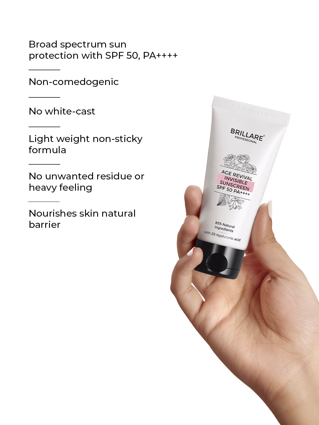 Brillare Age Revival Invisible Sunscreen Spf 50 (50g)