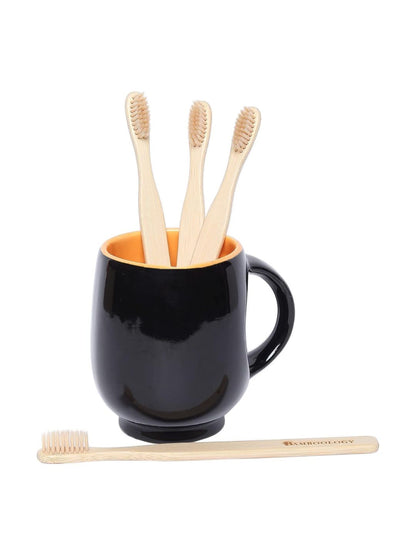 Bamboology Bamboo Toothbrush Soft Plant Based Bristles (Pack of 4)