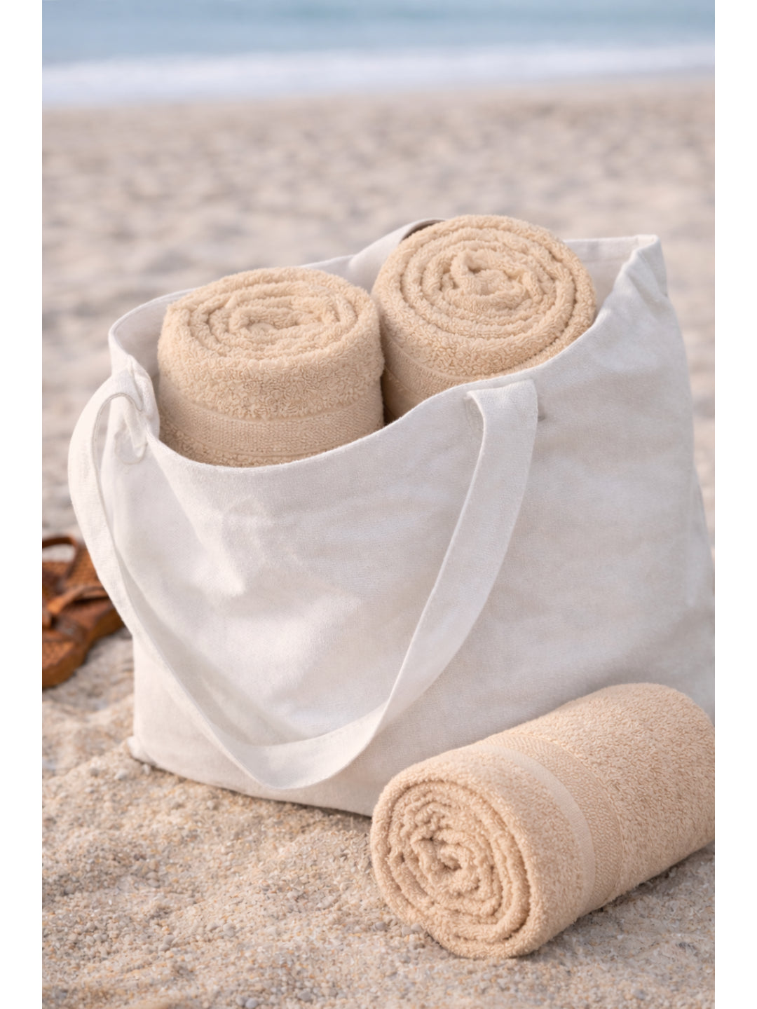 Bamboology Beige Luxuriously Soft Bath Towel