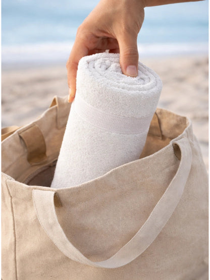 Bamboology Green & White Ultra Soft Bath Towel Pack of 2