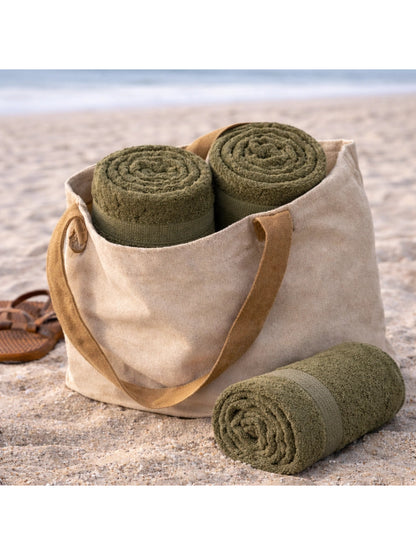 Bamboology Camouflage Green Ultra Soft Quick Dry Bath Towel