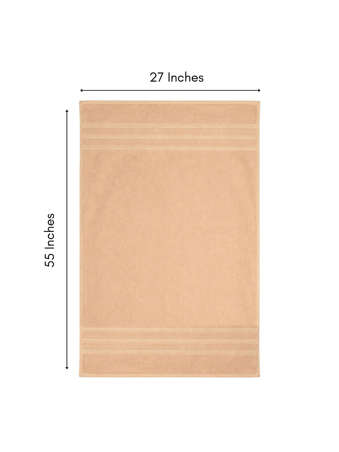 Bamboology Rust & Beige Ultra Soft Bath Towel Pack of 2